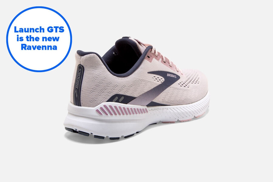 Brooks Launch Gts 8 Road Löparskor Dam - Rosa/Svarta - 0147-EGPJZ